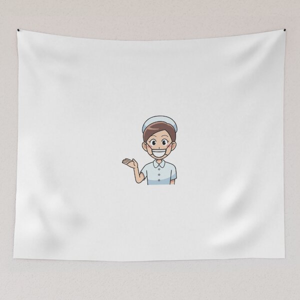 Item preview, Cheerful Nurse with Mask designed and sold by greengoodnich.