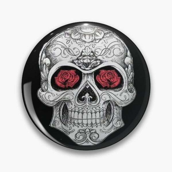 Item preview, Decorative Skull with Red Roses designed and sold by slc2213.