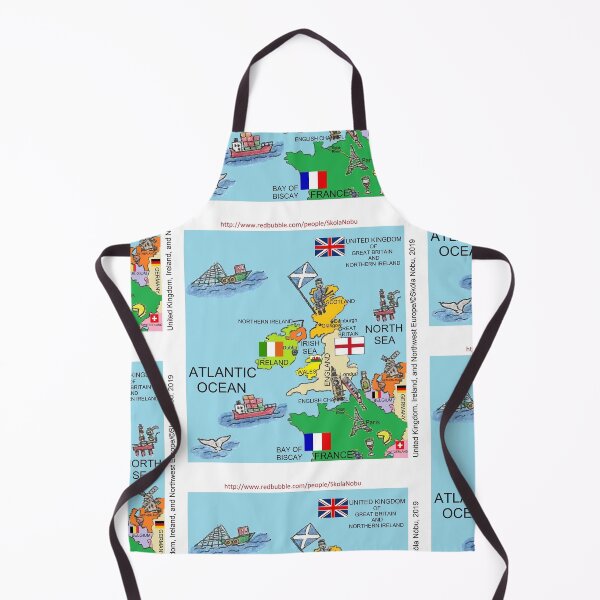 Item preview, Northwest Europe Illustrated Map designed and sold by SkolaNobu.