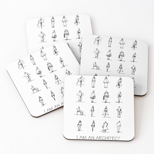 Item preview, I Am An Architect. People sketches Black designed and sold by The Architect Shop.