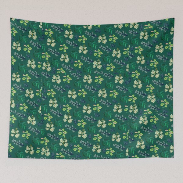 Item preview, Green Leaves Floral Pattern designed and sold by fantasticpud.