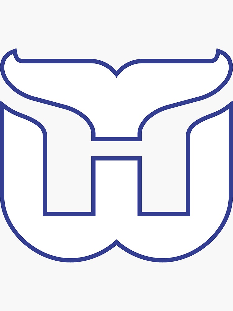 "Hartford Whalers Vintage Logo" Sticker for Sale by VintageHockey