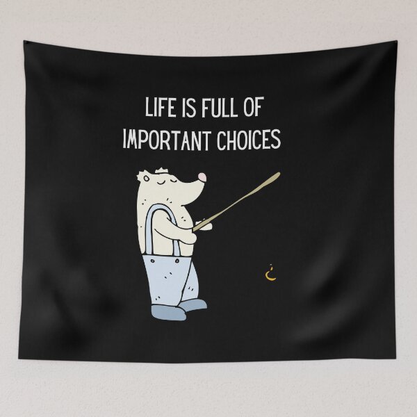 Item preview, Life is full of important decisions fishing 2 designed and sold by Cafecreative.
