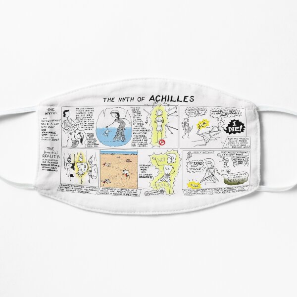 Greek Myth Comix - the Myth and Reality of Achilles Flat Mask