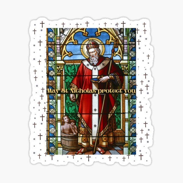Item preview, May St. Nicholas protect you designed and sold by Eva-Success.