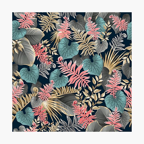 Item preview, Awesome Vintage Leaves Forest Patterns Design Floral Roses Blossom designed and sold by ghostsanda.