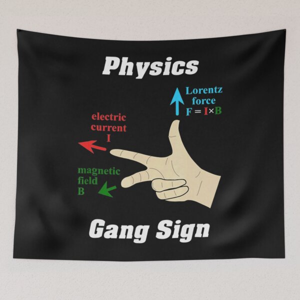 Item preview, Right Hand Rule Physics Gang Sign designed and sold by poncetay.