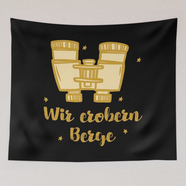 Item preview, We conquer mountains | German hiking designed and sold by Ainbowz-Artwork.