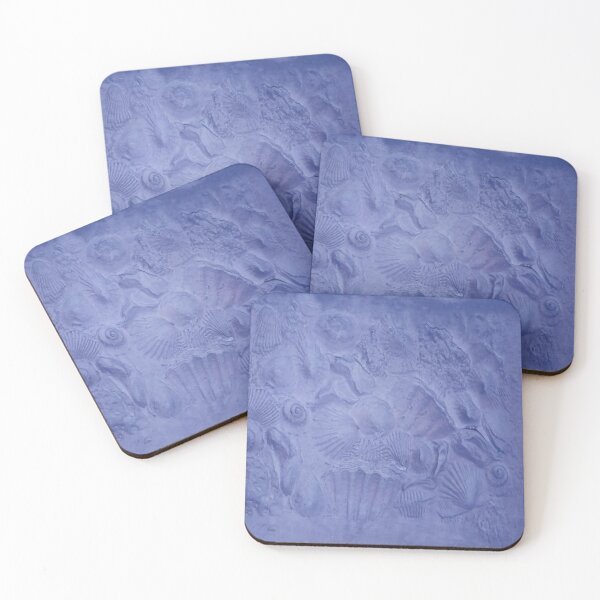 Item preview, Blue Fossil Scallop Shells designed and sold by Sybille-Yates.