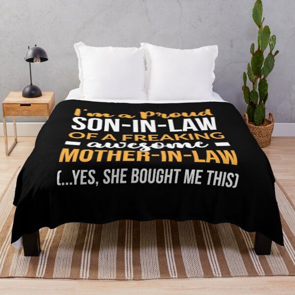 Item preview, I'm A Proud Son In Law Of A Freaking Awesome Mother In Law designed and sold by T-shirt For You.