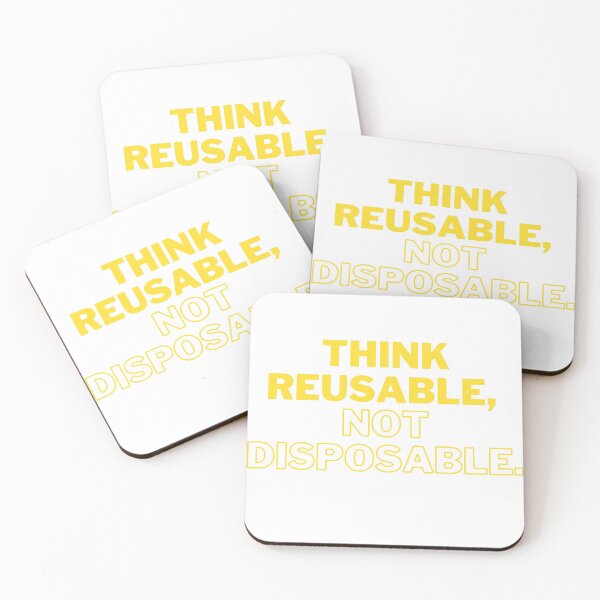 Item preview, Think reusable, not disposable designed and sold by LiliesValley.