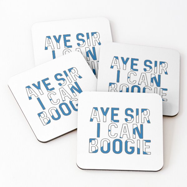 Item preview, Aye Sir I Can Boogie, Scottish Saltire Football Slogan Design designed and sold by MacPean.