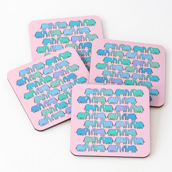 Item preview, Cute and Colorful Elephant Pattern (pink) designed and sold by Davey's Designs.