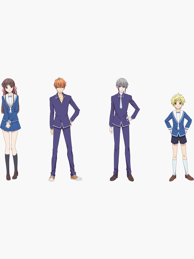 "Fruits Basket 2019 Cast" Sticker by kawaiicrossing Redbubble