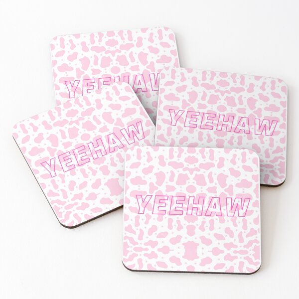Item preview, Yeehaw Cow Print Pink designed and sold by cryinintheclub.
