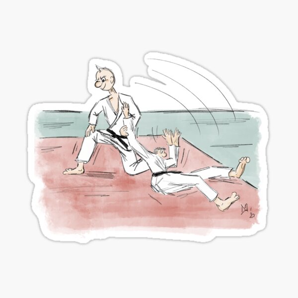 Judo Uki Otoshi Sticker