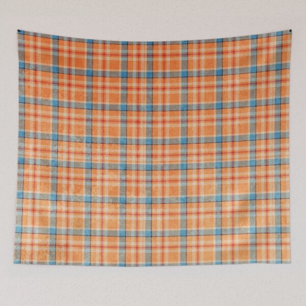 Item preview, Faded Tangerine Grunge Plaid designed and sold by indepthdesigns.