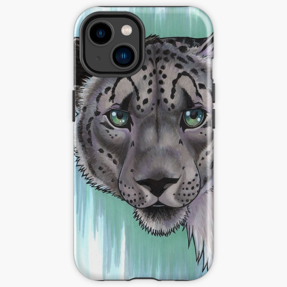 Snow Leopard Portrait iPhone Case
