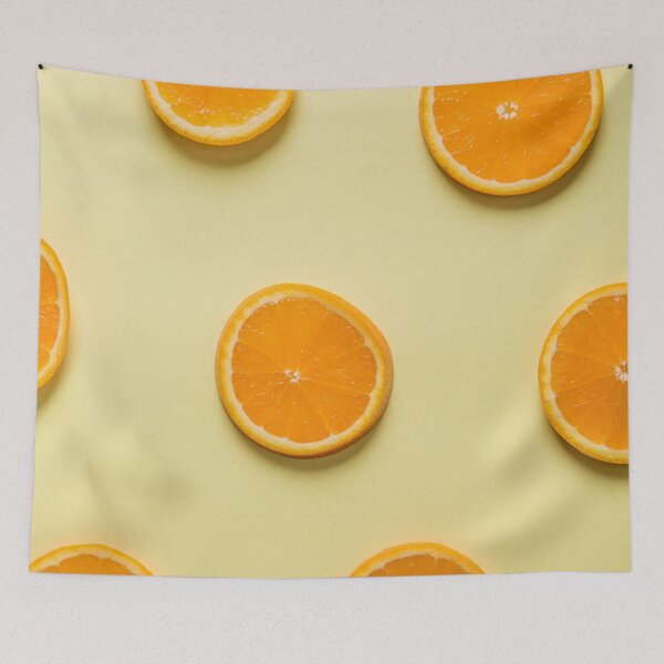 Item preview, fresh orange slices in background designed and sold by venus-ian.