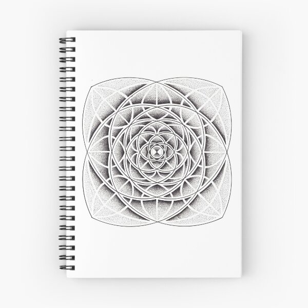 Item preview, Fibonacci Spiral Mandala designed and sold by René Voortwist Pen and Ink art.