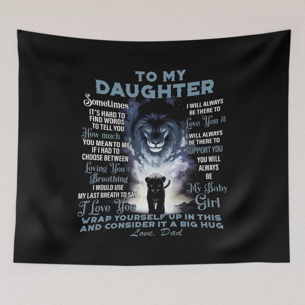 Item preview, TO MY DAUGHTER SOmetimes it's hard to find words to tell you - Love Dad designed and sold by ThomasTrump.