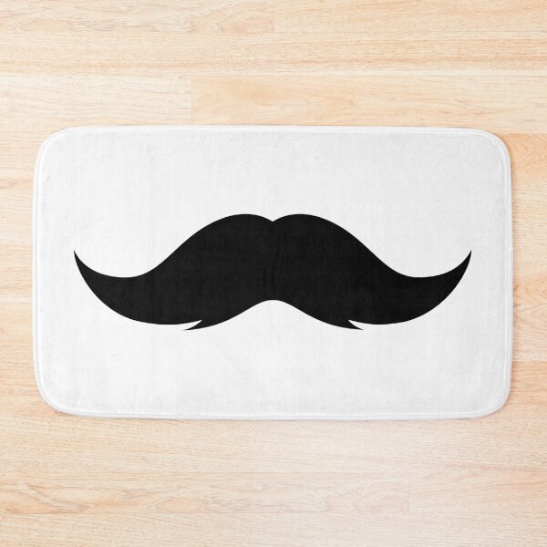 Aperçu de l'œuvre Black mustache on a white background créée et vendue par acidmit.