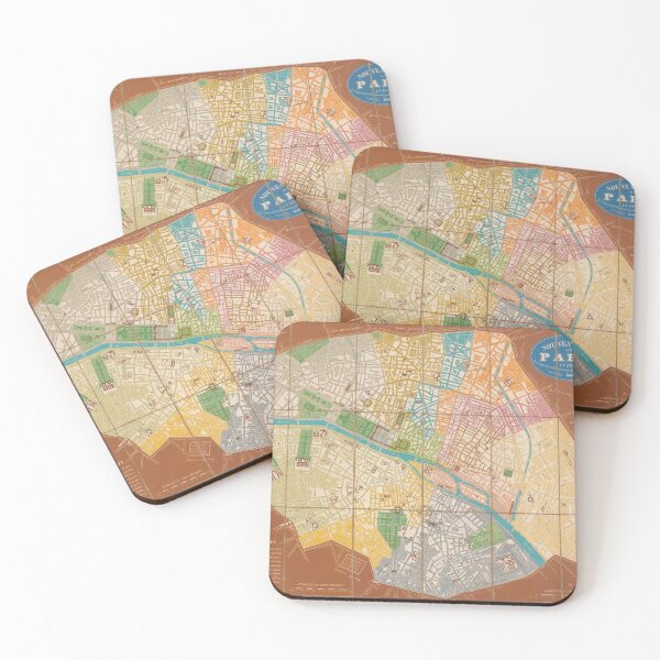 Item preview, Antique Old Paris Map (1840) - Ancienne Carte de Paris (1840) - by Bauerkeller designed and sold by Vintage-TM.