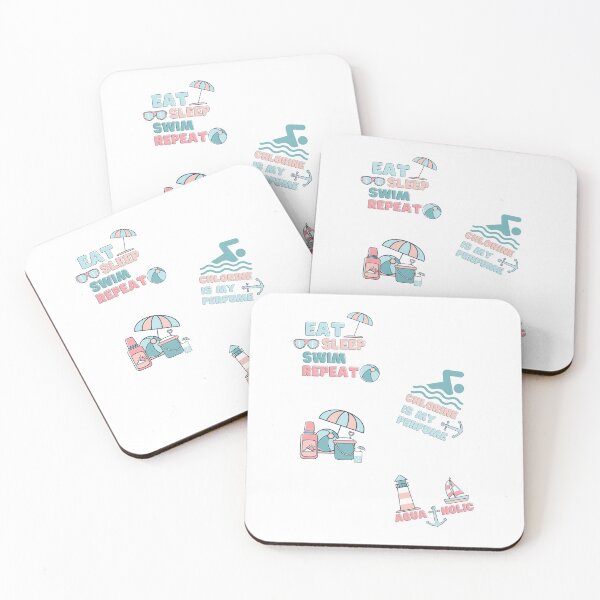 Item preview, Eat Sleep Swim Repeat  designed and sold by ImperialBaron.