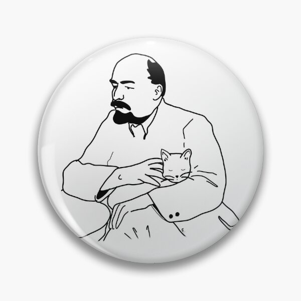 Artikelvorschau, Lenin mit Katze entworfen und verkauft von blulu-.