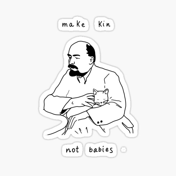 Item preview, Lenin mit Katze designed and sold by blulu-.