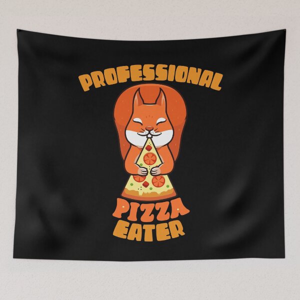 Item preview, Professional Pizza Eater Squirrel designed and sold by zenpatterns.