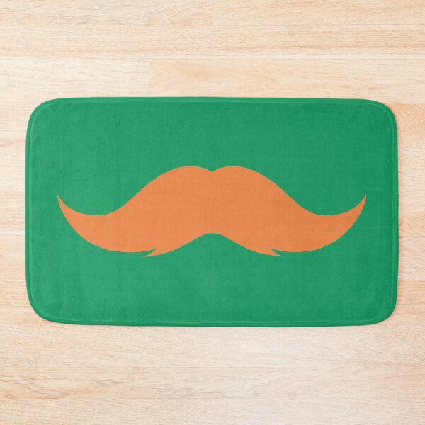 Aperçu de l'œuvre Orange mustache on a green background créée et vendue par acidmit.
