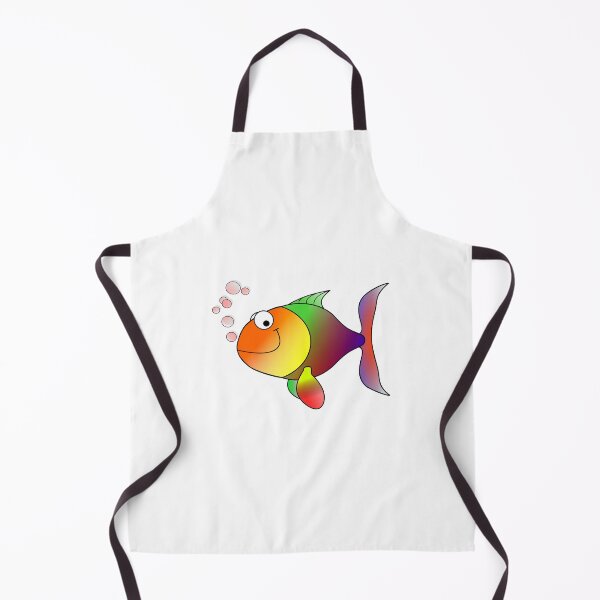 Item preview, Happy fish cartoon color art designed and sold by greengoodnich.