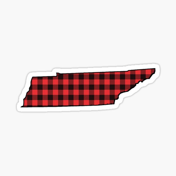 Tennessee Buffalo Plaid Sticker