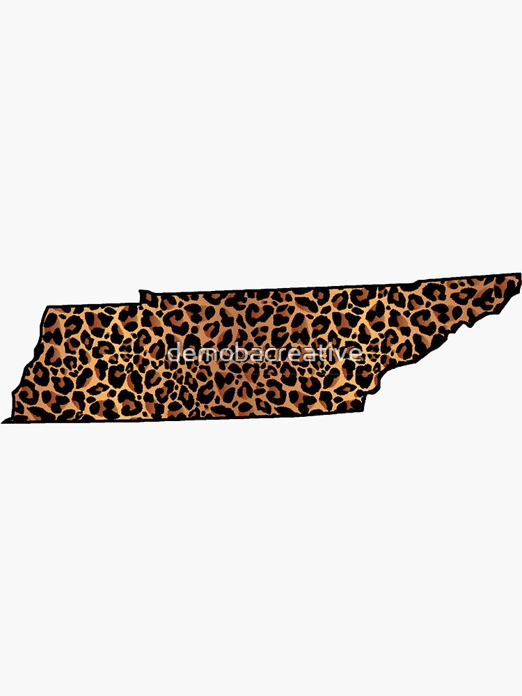 Tennessee in Leopard Print by demobacreative
