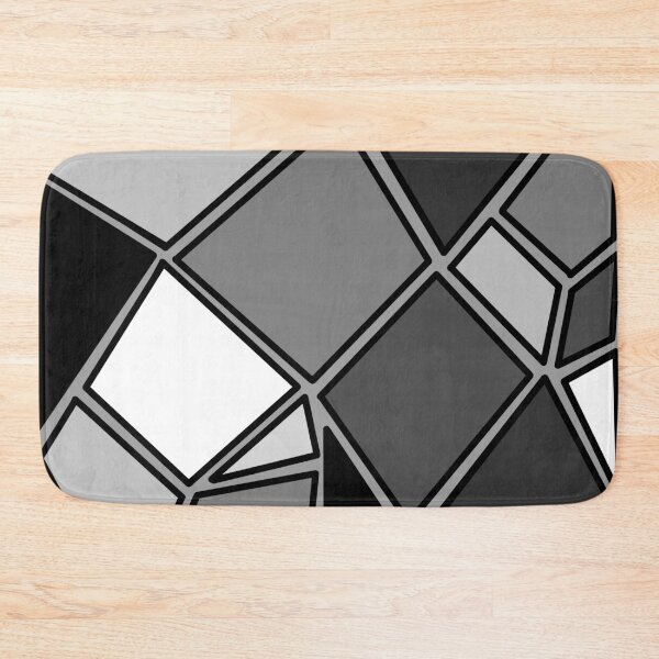 Item preview, Quadrilateral Greyscale Pattern designed and sold by -alanna-.