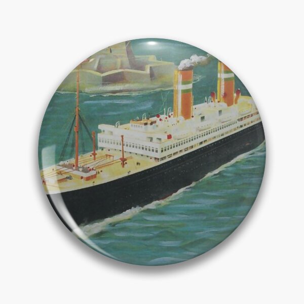 Item preview, retro classic Holland America Line poster designed and sold by CorasPosters.