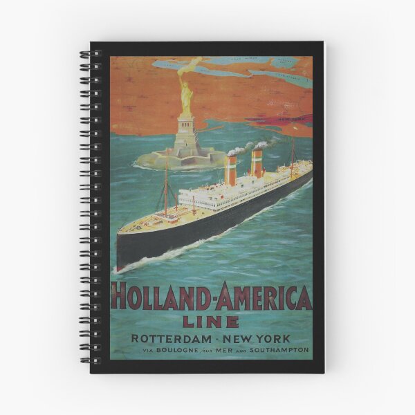 Item preview, retro classic Holland America Line poster designed and sold by CorasPosters.