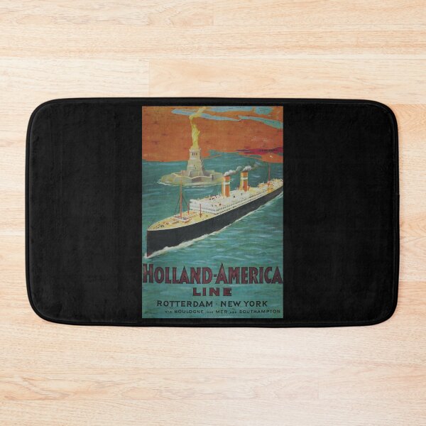 Item preview, retro classic Holland America Line poster designed and sold by CorasPosters.
