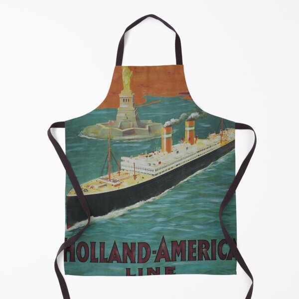 Item preview, retro classic Holland America Line poster designed and sold by CorasPosters.