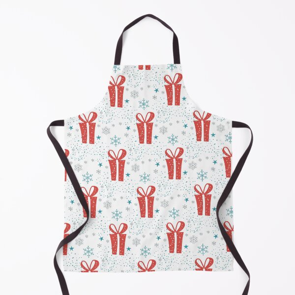 Item preview, Winter Gift Christmas seamless pattern. red gifts, blue snowflakes on white background. Christmas seamless pattern designed and sold by Olgus.