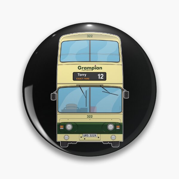 Item preview, Grampian Regional Transport (GRT) Atlantean Bus 322 URS322X Aberdeen 80s 90s  Illustration designed and sold by BFXIII.