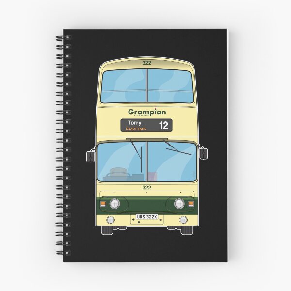 Item preview, Grampian Regional Transport (GRT) Atlantean Bus 322 URS322X Aberdeen 80s 90s  Illustration designed and sold by BFXIII.