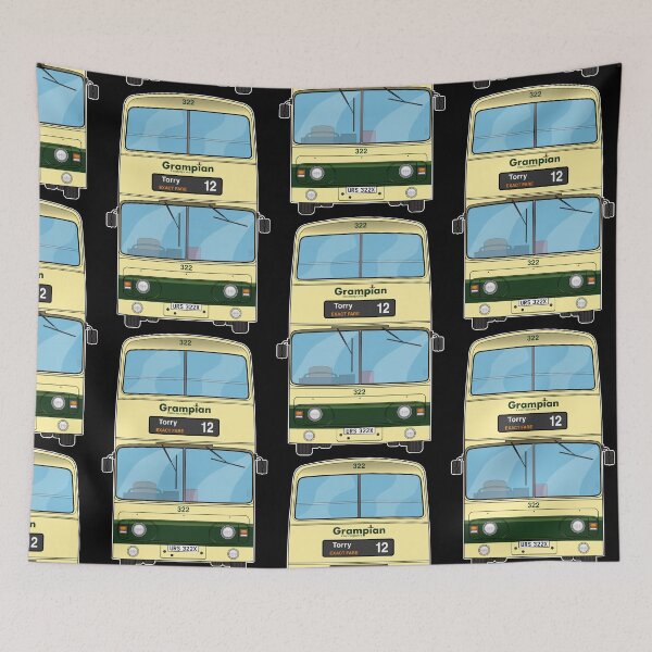 Item preview, Grampian Regional Transport (GRT) Atlantean Bus 322 URS322X Aberdeen 80s 90s  Illustration designed and sold by BFXIII.