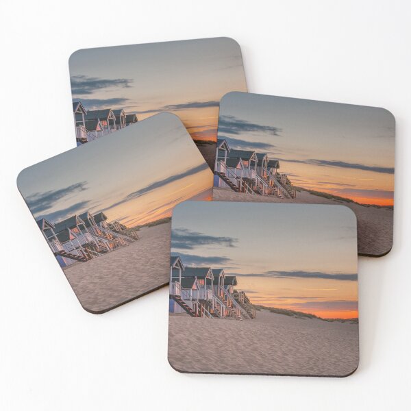 Item preview, Wells-next-the-sea Beach hut sunset designed and sold by dp-images.