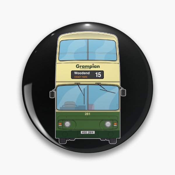 Item preview, Grampian Transport (GRT) Atlantean Bus 281 HSO281V Aberdeen 80s 90s  Illustration designed and sold by BFXIII.
