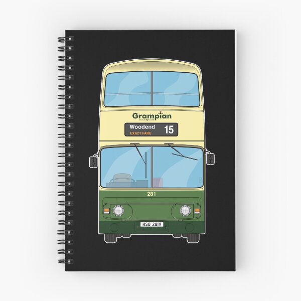 Item preview, Grampian Transport (GRT) Atlantean Bus 281 HSO281V Aberdeen 80s 90s  Illustration designed and sold by BFXIII.