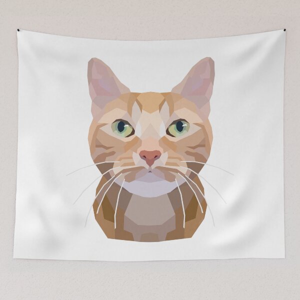 Item preview, Geometric Ginger Cat designed and sold by MSwiftDesigns.
