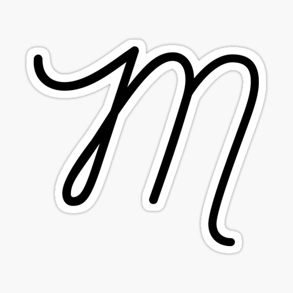 letter m in cursive