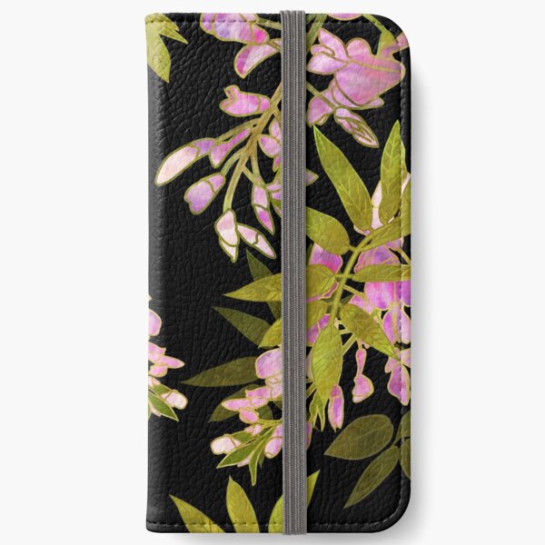 Pink Wisteria Blossom iPhone Wallet